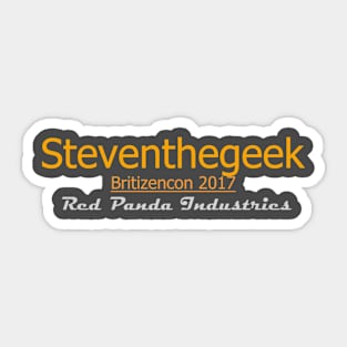 Custom Steventhegeek Britizencon2017 Sticker